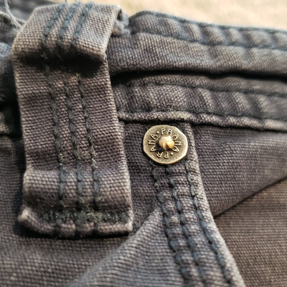 Prana Hiking Shorts Men's 34 Navy Blue 9 Inseam Outdoor Summer Sun Damaged - Picture 7 of 14